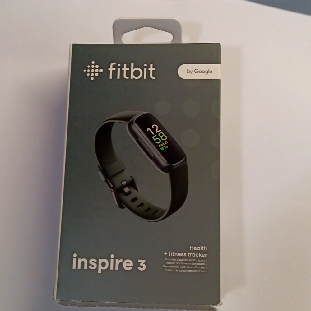 Fitbit Inspire 3 Google Heart Rate Monitor Health & Fitness Tracker | Black NIB